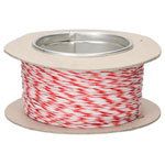 Rapid 100m Reel White/red 7/0.2mm Wire