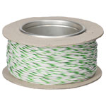 UniStrand 16/0.2 White/Green Def Stan 61-12 Part 6 T2 Equipment Wire 100M