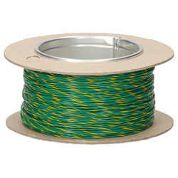 Rapid 100m Reel Green/yellow 7/0.2mm Wire