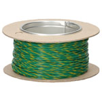 Rapid 100m Reel Green/yellow 7/0.2mm Wire