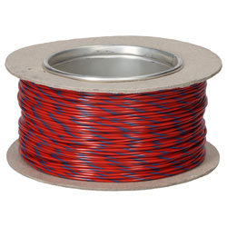 UniStrand UNI6A1602RDBE100 16/0.2 Red/Blue Def Stan 61-12 P6 T2 Equip Wire 100M