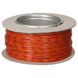 UniStrand UNI6A1602OERD100 16/0.2 Orange/Red Def Stan 61-12 T2 Equip Wire 100M