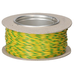 UniStrand UNI6A1602YWGN100 16/0.2 Yellow/Green Def Stan 61-12 T2 Equip Wire 100M