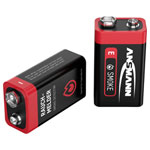 Ansmann 1515-0006 Battery 9V PP3 Alkaline 2pcs Reliable for Smoke Detectors