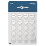 Ansmann 1516-0220 Button Cell CR2450 3V 600mAh 20pcs 10yr Shelf Life