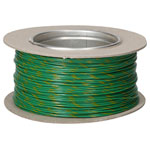 Rapid Equipment Wire 16/0.2mm Dark Green/Yellow 100m