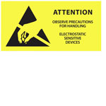 Antistat 055-0068 ESD Label 1000 pcs Yellow 38x16mm Self-Adhesive Roll