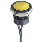 APEM IPC3SAD3 IP Pushbutton 28V DC 5A On/(Off) 12x20mm IP69K