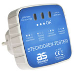 as - Schwabe 45100 Mains Outlet Tester for Accurate Wiring Verification