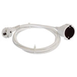 as - Schwabe 50201 Extension Cable 16A 2m White Protective Contact Plug