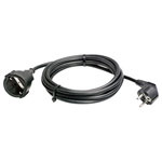 as - Schwabe 50512 Extension Cable Black 5m H05VV-F 3G 1.5mm² 1pc