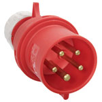 as - Schwabe 60422 CEE Plug 32A 5-Pin 400V Durable Electrical Connector