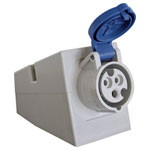 as - Schwabe 60472 CEE Add-On Socket 230V 16A IP44 Splash-Proof German Made