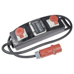 as - Schwabe 60806 CEE Power Distributor 400V 32A Rubber Casing 2m Cable