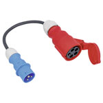 as - Schwabe 61372 Current Adapter Cable 16 A Black 0.3 m H07RN-F