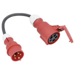 as - Schwabe 61376 X-Pro Adapter Cable 16A Black 0.3m H07RN-F 5G 2.5mm²