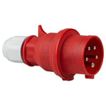 as - Schwabe 61420 CEE Plug 16A 400V Impact-Resistant IP44 Polyamide