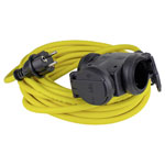 as - Schwabe 61459 Extension Cable 16A Yellow 25m Abrasion-Resistant Flexible