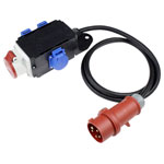 as - Schwabe 61520 CEE Plug 1pc Red IP44 3-Pin Industrial Connector