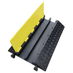 as - Schwabe 63228 Cable Bridge Rubber Yellow 2 Channels 0.88 m Extendable