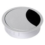 Bachmann 5073737 Cable Grommet Zinc Die-Cast Lockable Silver 80mm