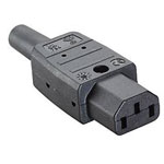 Bachmann 915170 IEC Connector Black 1pc 65°C Coupler Mounted