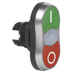 BACO BAL61QH21 L61QH21 Double Head Pushbutton Chrome-Plated PVC Ring
