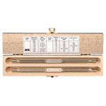 Bahco 1450D/2 Double Thread File Set 2-Piece Wooden Box Thread Table
