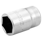 Bahco 7800SM-19 Bit 19mm 1/2" Knurled Shaft High-Gloss Steel Alloy