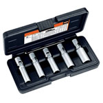 Bahco BE1GP5 Glow Plug Socket Wrench Set 5 pcs T-Grip Ball Lock 12 Kant