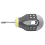 Bahco BE-8355 ERGO Slotted Screwdriver Short 3-Component Grip