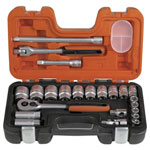 Bahco S240AF Socket Wrench Set 24-Piece High-Performance Steel Alloy
