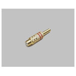 BKL 0101106 RCA Connector 2-pin Mono Red Straight 1pc