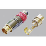 BKL 0212018 Mini DIN Plug 4-pin Chrome Gold-plated Contacts