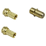 BKL 0403532 F Connector gold-plated 7mm Cable 1 set