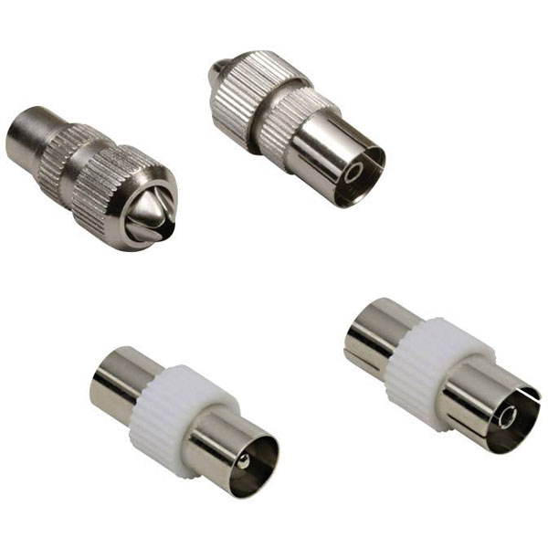 BKL 0403542 Coax Adapter Set Metal Foil Shield IEC Coax Connections
