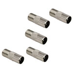 BKL 0403555 Series Coax F Adapter IEC Coax Connector 5 Pieces