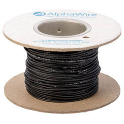 Alpha Wire 6714 BK005 Eco Wire 20AWG Black (30.5m Reel)