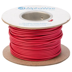 Alpha Wire - 3057/1 RD005 - Hook-Up Wire, 16 AWG, Solid, 0.016 in