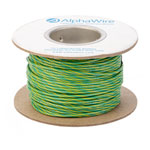 Alpha Wire 6716 GY005 Eco Wire 16AWG Green/Yellow (30.5m Reel)