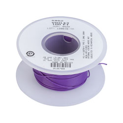 Alpha Wire 5852 VI005 Violet 28AWG 7/36 TYPE E Hu Wire Teflon (100 ft)