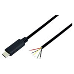 BKL 10080125 USB-C PD Cable 100W 1m Black with E-Mark for Fast Charging