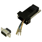 BKL 10121110 Adapter D-sub 9-pin to RJ45 socket freely assembled