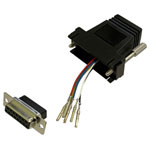 BKL 10121113 Adapter D-Sub 15-pin to RJ12 socket freely assembled