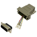 BKL 10121115 Adapter D-sub 15-pin to RJ12 socket freely assembled