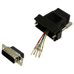 BKL 10121116 Adapter d-sub Plug 15-pin to rj12 socket freely assembled