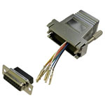 BKL 10121120 Adapter D-Sub 15-pin to RJ45 socket freely assembled