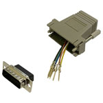 BKL 10121121 Adapter D-sub 15-pin Plug to RJ45 socket single piece