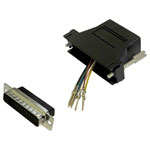 BKL 10121134 Electronic Adapter D-Sub 25-pin Plug to RJ45 Socket
