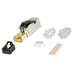 BKL 10121215 RJ-45 Plug Tool-Free STP CAT 8.1 Silver 1pc